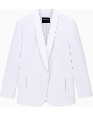 Giorgio Armani Tuxedo Jacket - White