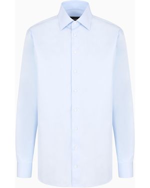 Giorgio Armani Regular-Fit Luxury Cotton Shirt - White