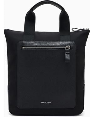 Giorgio Armani Small Shopper Bag - Black