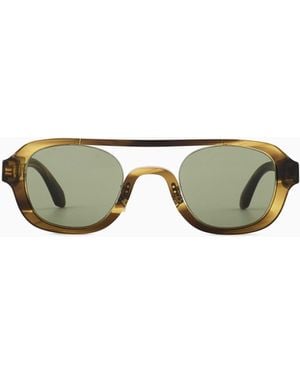 Giorgio Armani Irregular-Shaped Sunglasses - Green