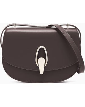 Giorgio Armani Leather Shoulder Bag - Brown