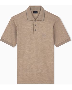 Giorgio Armani Polo Shirt Regular Fit - Natural