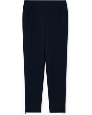 Giorgio Armani Cigarette Trousers - Blue