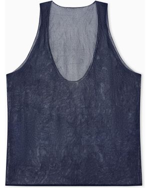 Giorgio Armani Silk Top - Blue