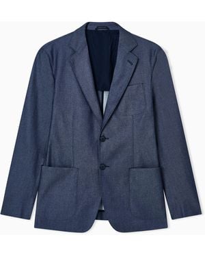 Giorgio Armani Giacca Linea Upton Monopetto - Blu
