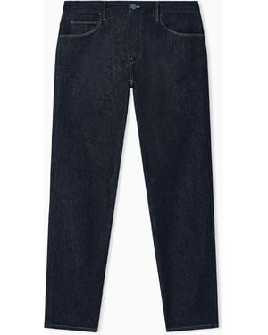 Giorgio Armani Five-Pocket, Regular Fit, Stretch Cotton-Denim Trousers - Black