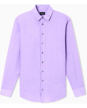 Giorgio Armani Regular-Fit Shirt - Purple