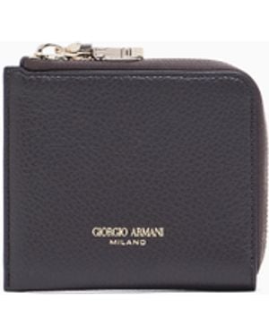Giorgio Armani Small Wrap-Around Zip Wallet - White
