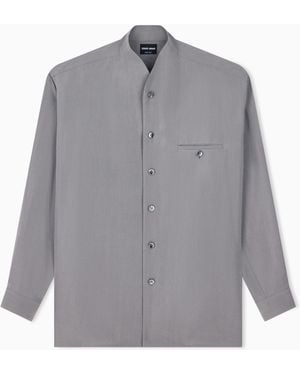 Giorgio Armani V-Neck Shirt - Grey