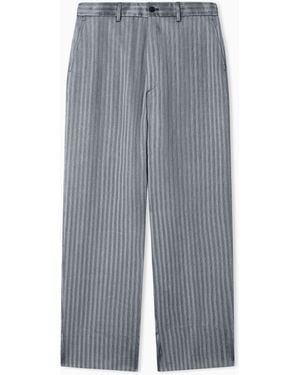 Giorgio Armani Flat-Front Trousers - Grey