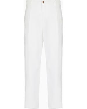 Giorgio Armani Pantaloni A Due Pinces - Bianco