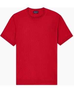 Giorgio Armani Slim-Fit Jumper - Red