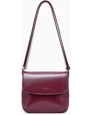 Giorgio Armani Palmellato-Leather La Prima Bag - Red