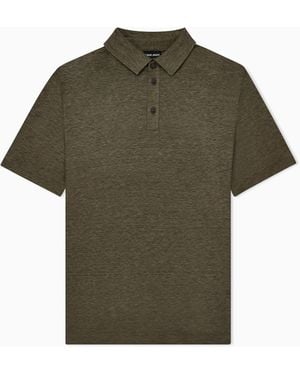 Giorgio Armani Short Sleeve Polo - Green