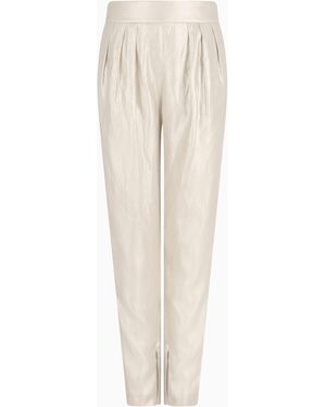 Giorgio Armani Pantaloni Con Pinces - Bianco