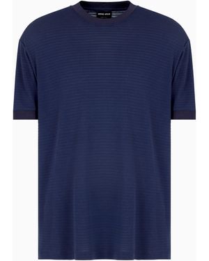 Giorgio Armani T-Shirt Girocollo - Blu