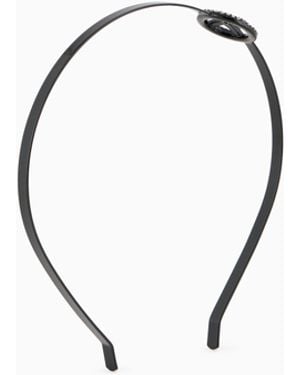 Giorgio Armani Jewelled Ga Logo Headband - Blue
