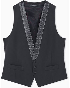 Giorgio Armani Waistcoat Giorgio's Regular Fit - Blue