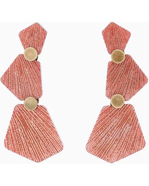 Giorgio Armani Resin And Metal Earrings - Pink