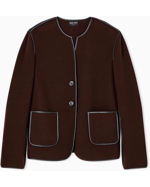 Giorgio Armani Single-Breasted Jacket - Brown
