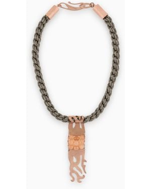Giorgio Armani Collana Con Pendente - Bianco