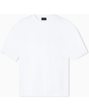 Giorgio Armani Organic Cotton Interlock Crew-Neck T-Shirt - White