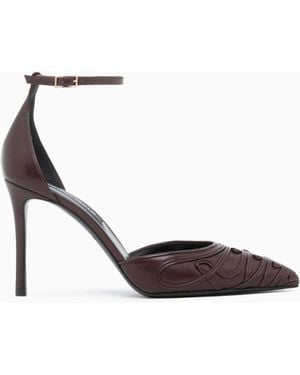 Giorgio Armani Decollete Shoe Leather Court Shoes - White