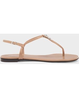 Giuseppe Zanotti Anyelle Flat Sandal - Neutro