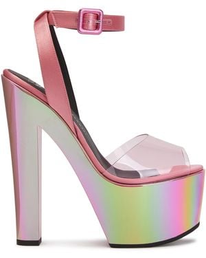 Giuseppe Zanotti Tarifa Plexi Platform 105 Sand - Metallic