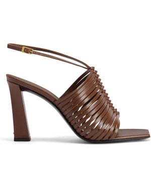 Giuseppe Zanotti Jane Square-Toe Sandals - Brown