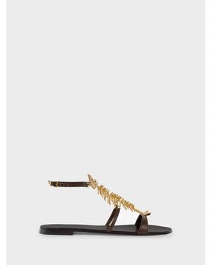 Giuseppe Zanotti Slim 2.0 Flat Sandal - Neutro