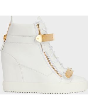 Giuseppe Zanotti Coby Wedge Sneakers - Natural