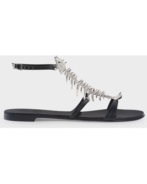 Giuseppe Zanotti Slim2.0 Flat Sandal - Bianco