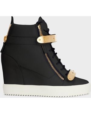 Giuseppe Zanotti Coby Wedge Sneakers - Black