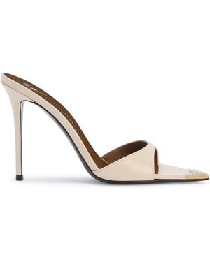 Giuseppe Zanotti Intriigo Jewellery Mule 105 - Metallic