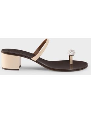 Giuseppe Zanotti Icon Ring Sandal 40 - Weiß