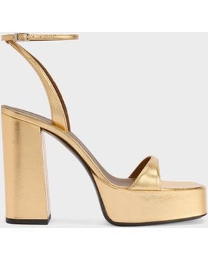 Giuseppe Zanotti Pat Platform Sandal 115 - Natural