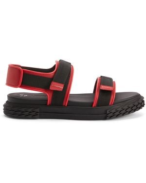 Giuseppe Zanotti Blabber Gummy Touch-Strap Sandals - Red