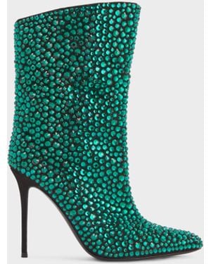 Giuseppe Zanotti Merissa Sparkle Bootie 105 - Green