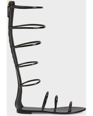 Giuseppe Zanotti Super Intriigo Flat Sandal - White