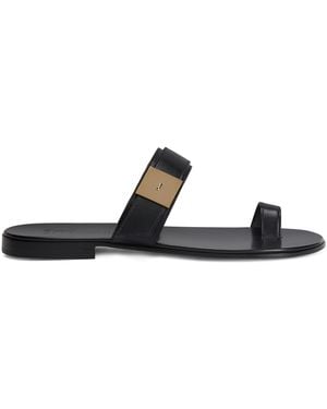 Giuseppe Zanotti Flavien Toe-Loop Sandals - Black