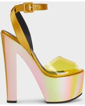 Giuseppe Zanotti Tarifa Plexi Sandal - Yellow
