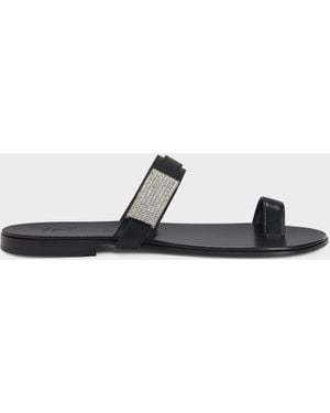 Giuseppe Zanotti Flavien Crystal Sandal - White
