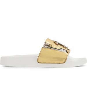 Giuseppe Zanotti Brett Zip - Natural
