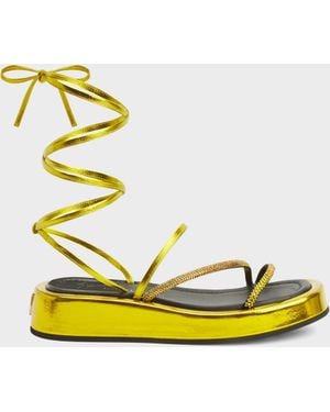 Giuseppe Zanotti Melburne Laces Sandal - Yellow