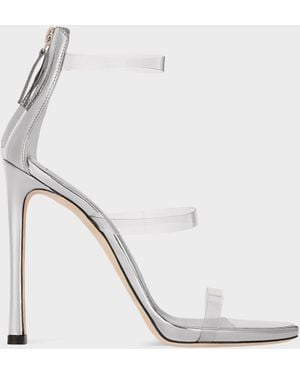 Giuseppe Zanotti Harmony Plexi Sandal 90 - Blanco