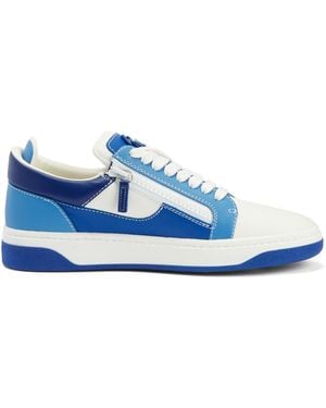 Giuseppe Zanotti Gz94 Double-Zip Low-Top Trainers - Blue