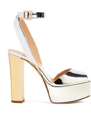 Giuseppe Zanotti Betty Metallic Platform Sandals