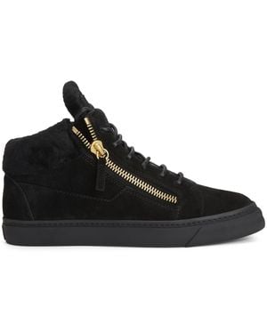Giuseppe Zanotti Kriss Suede Mid-top Trainers - Black