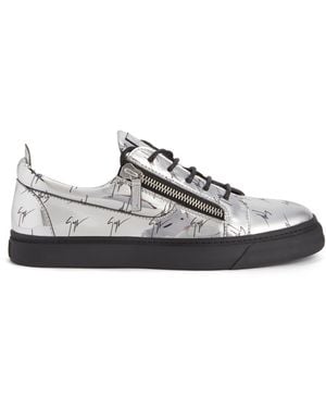 Giuseppe Zanotti Frankie Sneakers Mit Logo-Print - Grau